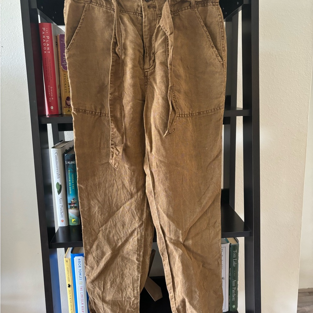 Burlap/linen pants. size XS.  $15